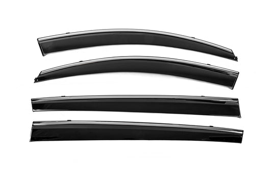 Window Deflectors with Chrome Trim Niken Luxury (4 pcs) for Kia Sportage 2010-2015 - image 2