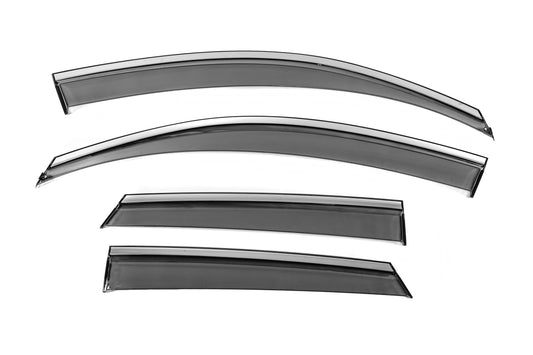Niken Luxury chrome windbreakers (4 pcs) for Audi Q3 2011-2019 - image 1