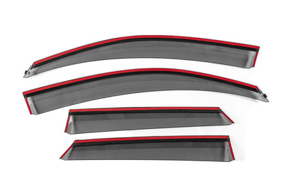 Window Deflectors with Chrome Trim Niken Luxury (4 pcs) for Audi Q3 2011-2019 - image 5