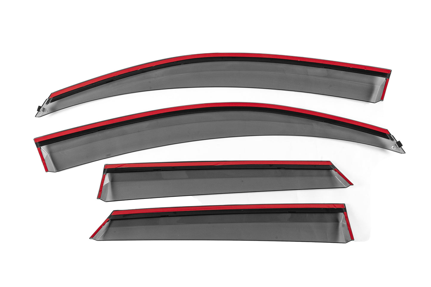 Window Deflectors with Chrome Trim Niken Luxury (4 pcs) for Audi Q3 2011-2019 - image 5