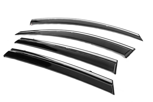 Window Deflectors with Chrome Trim Niken Luxury (4 pcs) for Toyota Rav 4 2013-2018 - image 2