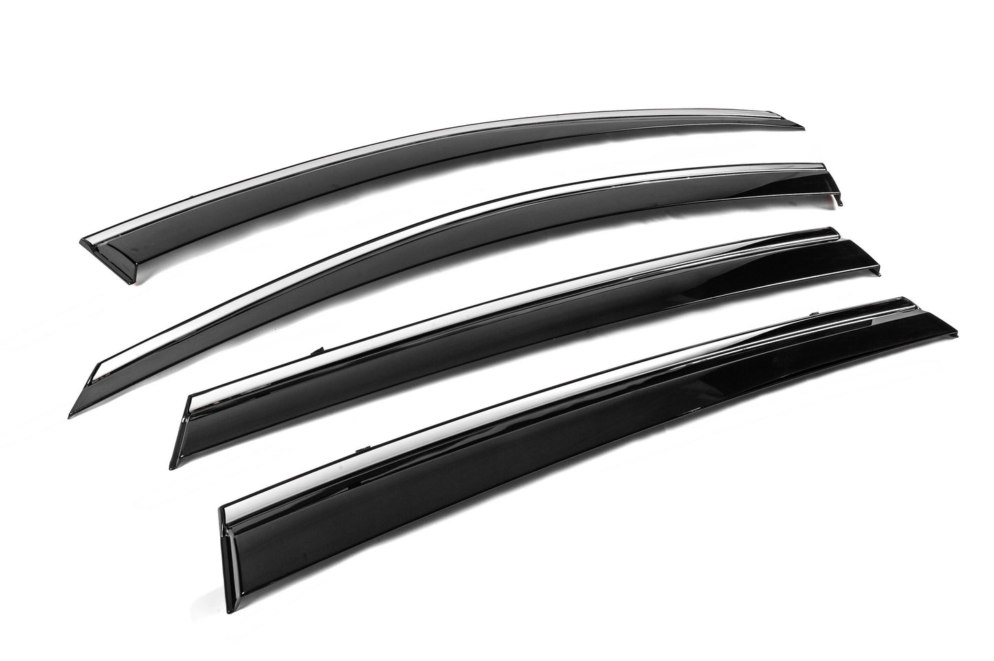 Window Deflectors with Chrome Trim Niken Luxury (4 pcs) for Toyota Rav 4 2013-2018 - image 3