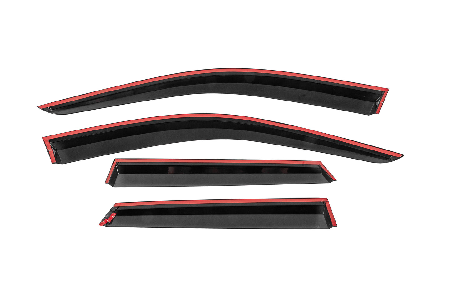 Window Deflectors with Chrome Trim Niken Luxury (4 pcs) for Audi Q3 2019- - image 4