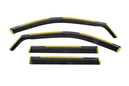 In-Channel Wind Deflectors Niken Luxury (4 pcs) for Jeep Grand Cherokee WK2 2010-2021 - image 1