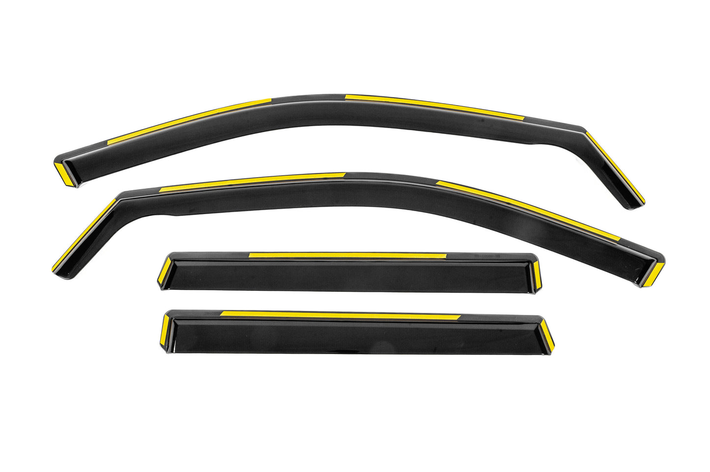 In-Channel Wind Deflectors Niken Luxury (4 pcs) for Jeep Grand Cherokee WK2 2010-2021 - image 1