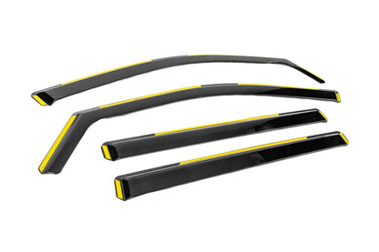 In-Channel Wind Deflectors Niken Luxury (4 pcs) for Toyota Highlander 2013-2019 - image 3