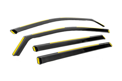 In-Channel Wind Deflectors Niken Luxury (4 pcs) for Toyota Highlander 2013-2019 - image 3