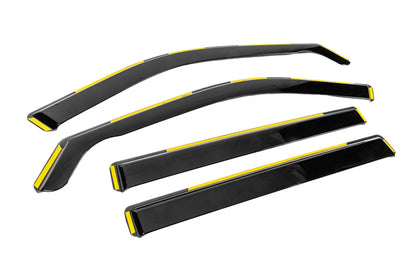 In-Channel Wind Deflectors Niken Luxury (4 pcs) for Toyota Highlander 2019- - image 3