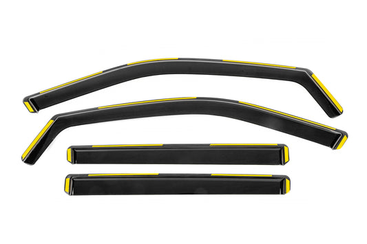 In-Channel Wind Deflectors Niken Luxury (4 pcs) for Jeep Compass 2016- - image 1