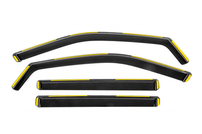 In-Channel Wind Deflectors Niken Luxury (4 pcs) for Jeep Compass 2016- - image 1