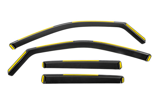 In-Channel Wind Deflectors Niken Luxury (4 pcs) for Mercedes GLE/ML сlass W166 2011-2018 - image 1