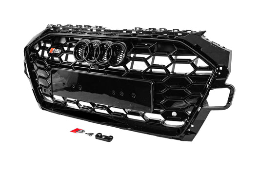 Front Grille S-Style (2020-2022, black) for Audi A4 B9 2015-2024 - image 2