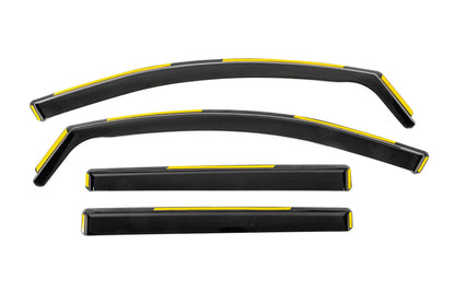 In-Channel Wind Deflectors Niken Luxury (4 pcs) for Mitsubishi L200 2015-2024 - image 1