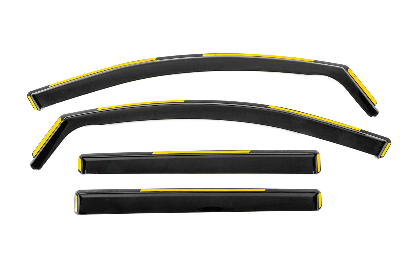 In-Channel Wind Deflectors Niken Luxury (4 pcs) for Mitsubishi L200 2015-2024 - image 1