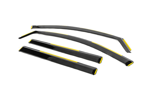 Niken Luxury insert windbreakers (4 pcs) for Mitsubishi L200 2015-2024 - image 2