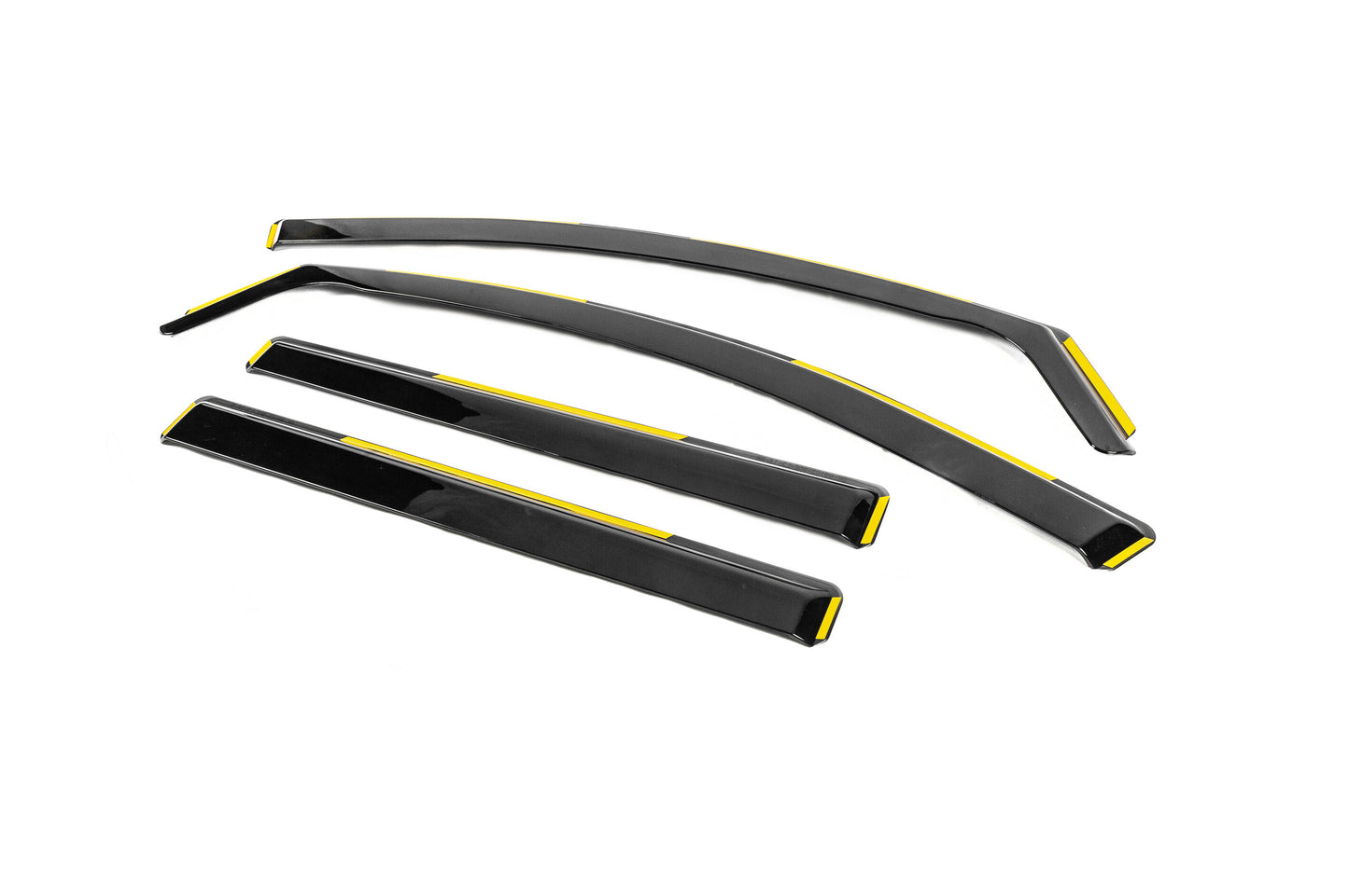 In-Channel Wind Deflectors Niken Luxury (4 pcs) for Mitsubishi L200 2015-2024 - image 2