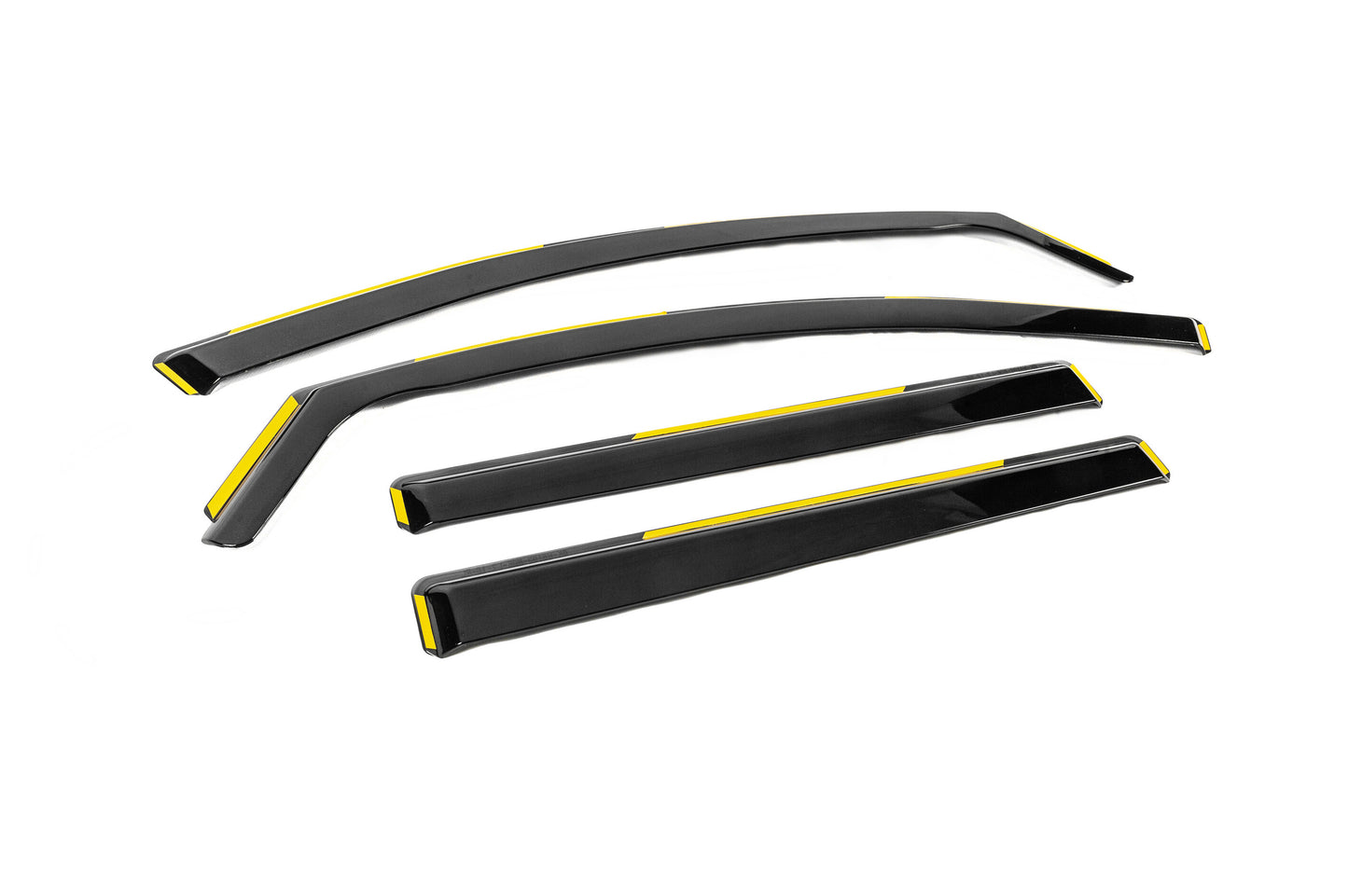 In-Channel Wind Deflectors Niken Luxury (4 pcs) for Mitsubishi L200 2015-2024 - image 3