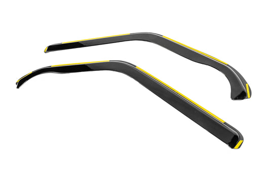 In-Channel Wind Deflectors Niken Luxury (2 pcs) for Volkswagen T4 Transporter 1990-2003 - image 2
