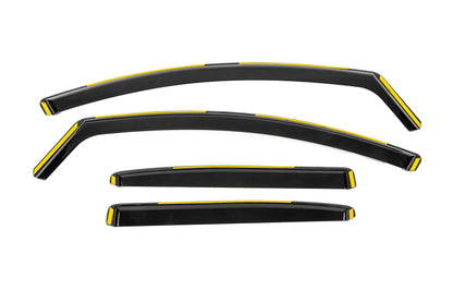 In-Channel Wind Deflectors Niken Luxury (HB, 4 pcs) for Renault Megane IV 2016-2025 - image 1