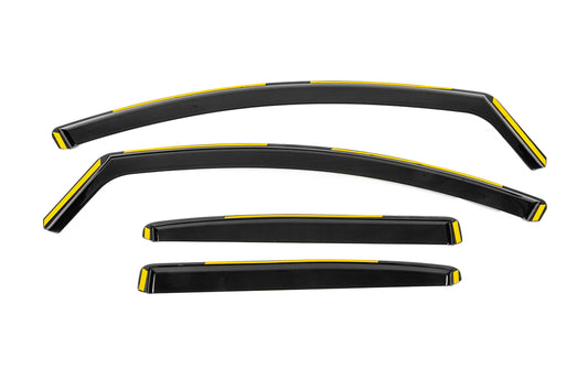 In-Channel Wind Deflectors Niken Luxury (HB, 4 pcs) for Renault Megane IV 2016-2025 - image 1