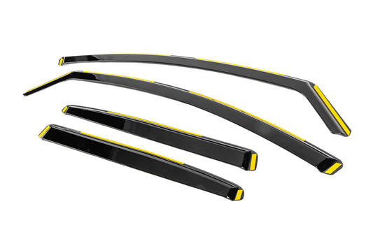 In-Channel Wind Deflectors Niken Luxury (HB, 4 pcs) for Renault Megane IV 2016-2025 - image 2