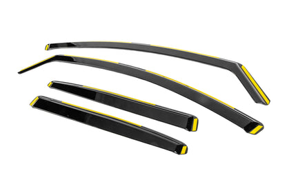 In-Channel Wind Deflectors Niken Luxury (HB, 4 pcs) for Renault Megane IV 2016-2025 - image 2