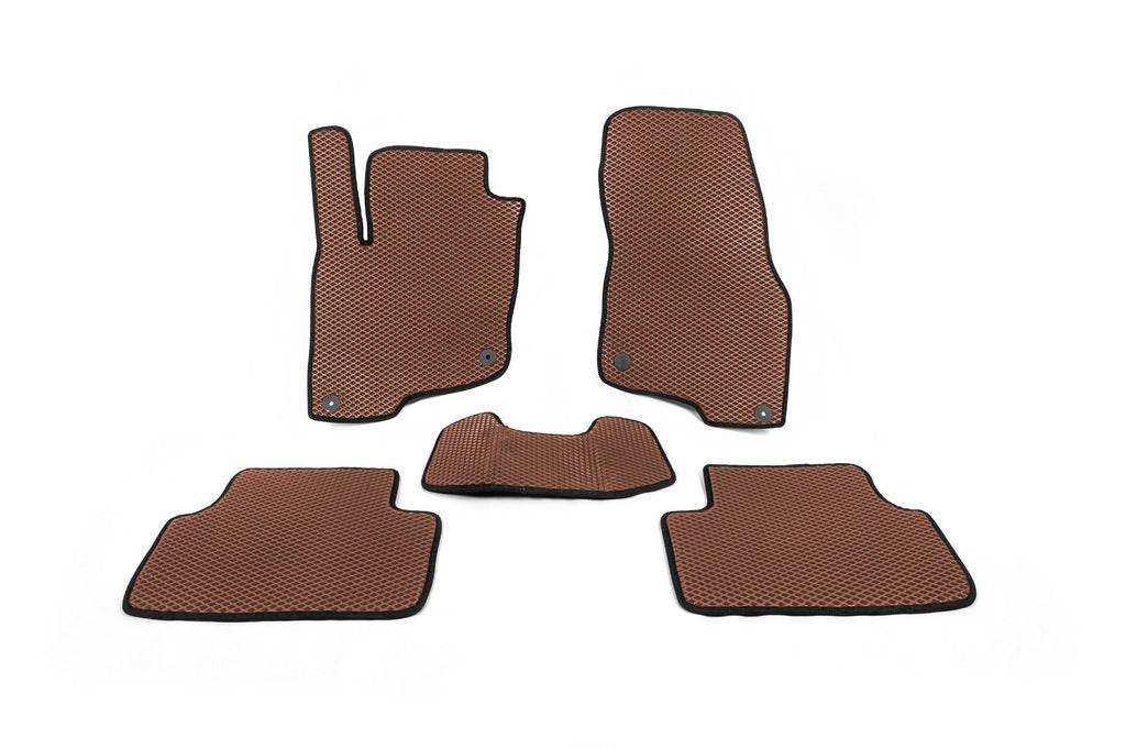 EVA mats (Brown) for Volkswagen E-Tharu - Reelken Auto