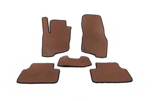 EVA mats (Brown) for Volkswagen E-Tharu - Reelken Auto