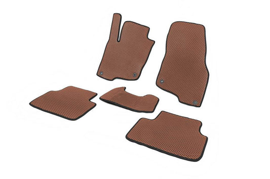 EVA mats (Brown) for Volkswagen E-Tharu - Reelken Auto