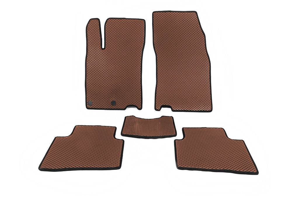 Carpets for Qashqai (EVA, Brown) for Nissan Qashqai 2014-2021 - Reelken Auto