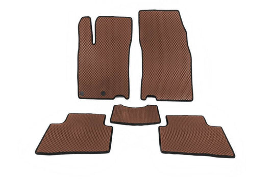 Carpets for Qashqai (EVA, Brown) for Nissan Qashqai 2014-2021 - Reelken Auto