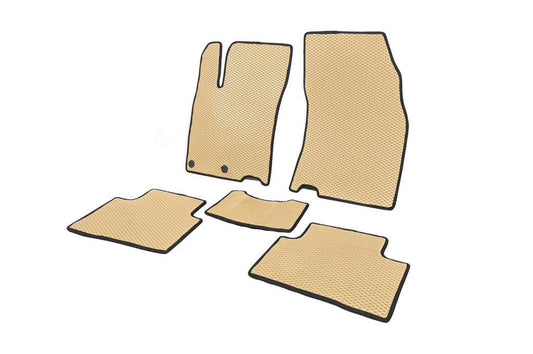 Carpets for Qashqai (EVA, Beige) for Nissan Qashqai 2014-2021 - Reelken Auto