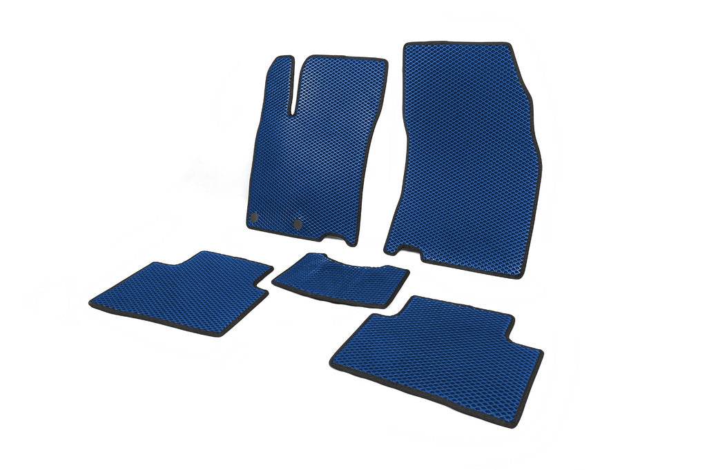 Carpets for Qashqai (EVA, Blue) for Nissan Qashqai 2014-2021 - Reelken Auto
