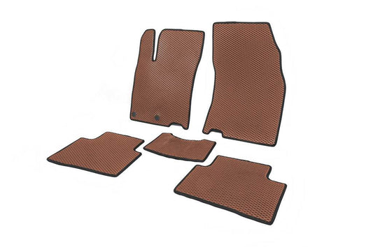 Carpets for Qashqai (EVA, Brown) for Nissan Qashqai 2014-2021 - Reelken Auto