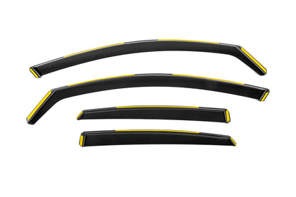 In-Channel Wind Deflectors Niken Luxury (SD, 4 pcs) for Audi A6 C7 2011-2017 - image 1