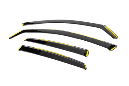 In-Channel Wind Deflectors Niken Luxury (SD, 4 pcs) for Audi A6 C7 2011-2017 - image 2