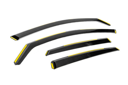 In-channel window wind deflectors Niken Luxury (Sedan, 4 pcs) for Audi A6 C7 2011-2017 - image 3