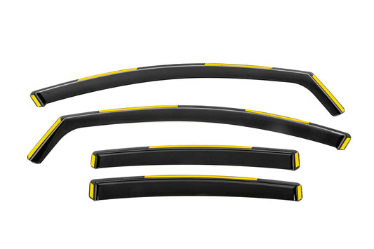 In-Channel Wind Deflectors Niken Luxury (SD/HB, 2008-2013, 4 pcs) for Opel Insignia 2008-2017 - image 1