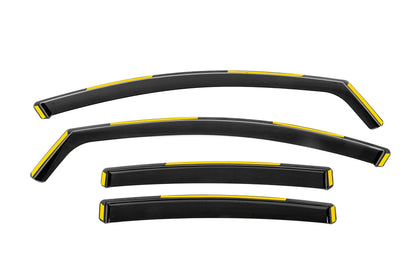 In-Channel Wind Deflectors Niken Luxury (SD/HB, 2008-2013, 4 pcs) for Opel Insignia 2008-2017 - image 1