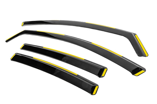 Niken Luxury insert wind deflectors (SD/HB, 2008-2013, 4 pcs) for Opel Insignia 2008-2017 - image 2
