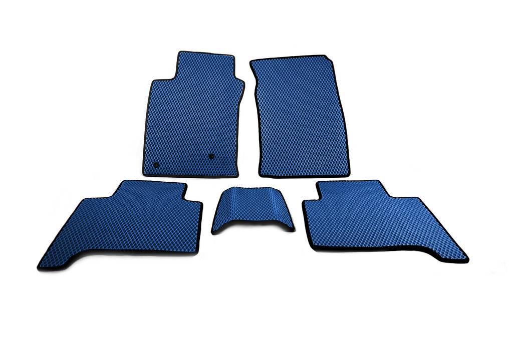 EVA mats (2 rows, Blue) for Toyota Land Cruiser Prado 120 - Reelken Auto