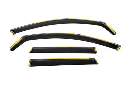 In-Channel Wind Deflectors Niken Luxury (SW, 4 pcs) for Audi A6 C7 2011-2017 - image 1