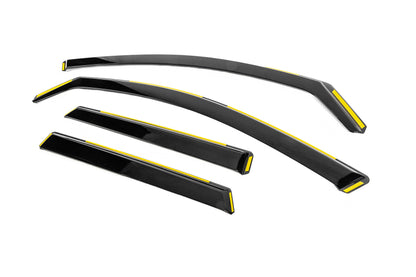 In-channel window deflectors Niken Luxury (Avant, 4 pcs) for Audi A6 C7 2011-2017 - image 2