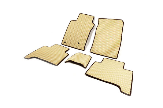 EVA Floor Mats (2 Rows, Beige) for Toyota Land Cruiser Prado 120 2002-2009 - image 2