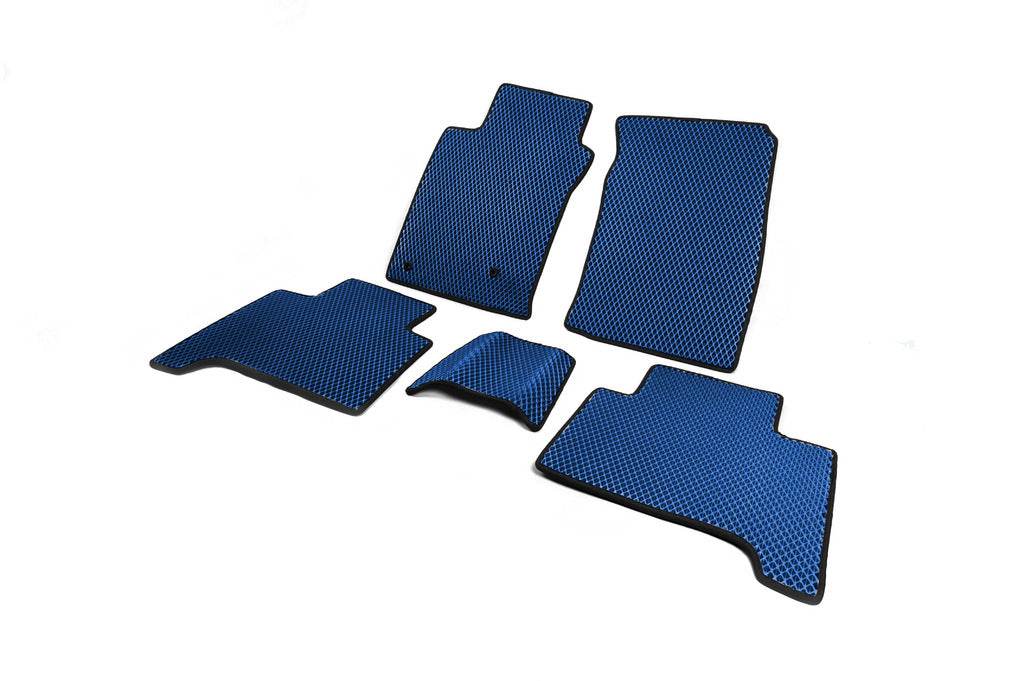 EVA mats (2 rows, Blue) for Toyota Land Cruiser Prado 120 - Reelken Auto