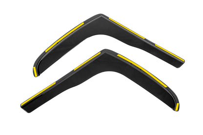 In-Channel Wind Deflectors (2 pcs, Niken Luxury) for Renault Trafic 2015- - image 3
