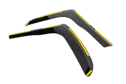 In-Channel Wind Deflectors (2 pcs, Niken Luxury) for Renault Trafic 2015- - image 2