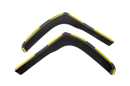 In-Channel Wind Deflectors (2 pcs, Niken Luxury) for Renault Trafic 2001-2015 - image 1