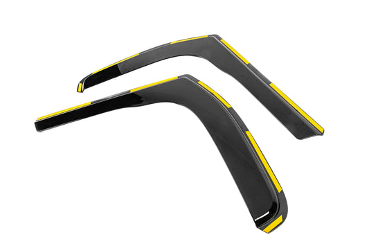 In-Channel Wind Deflectors (2 pcs, Niken Luxury) for Nissan Primastar 2002-2014 - image 2