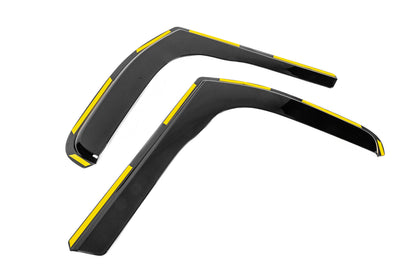 In-Channel Wind Deflectors (2 pcs, Niken Luxury) for Renault Trafic 2001–2015 - image 3